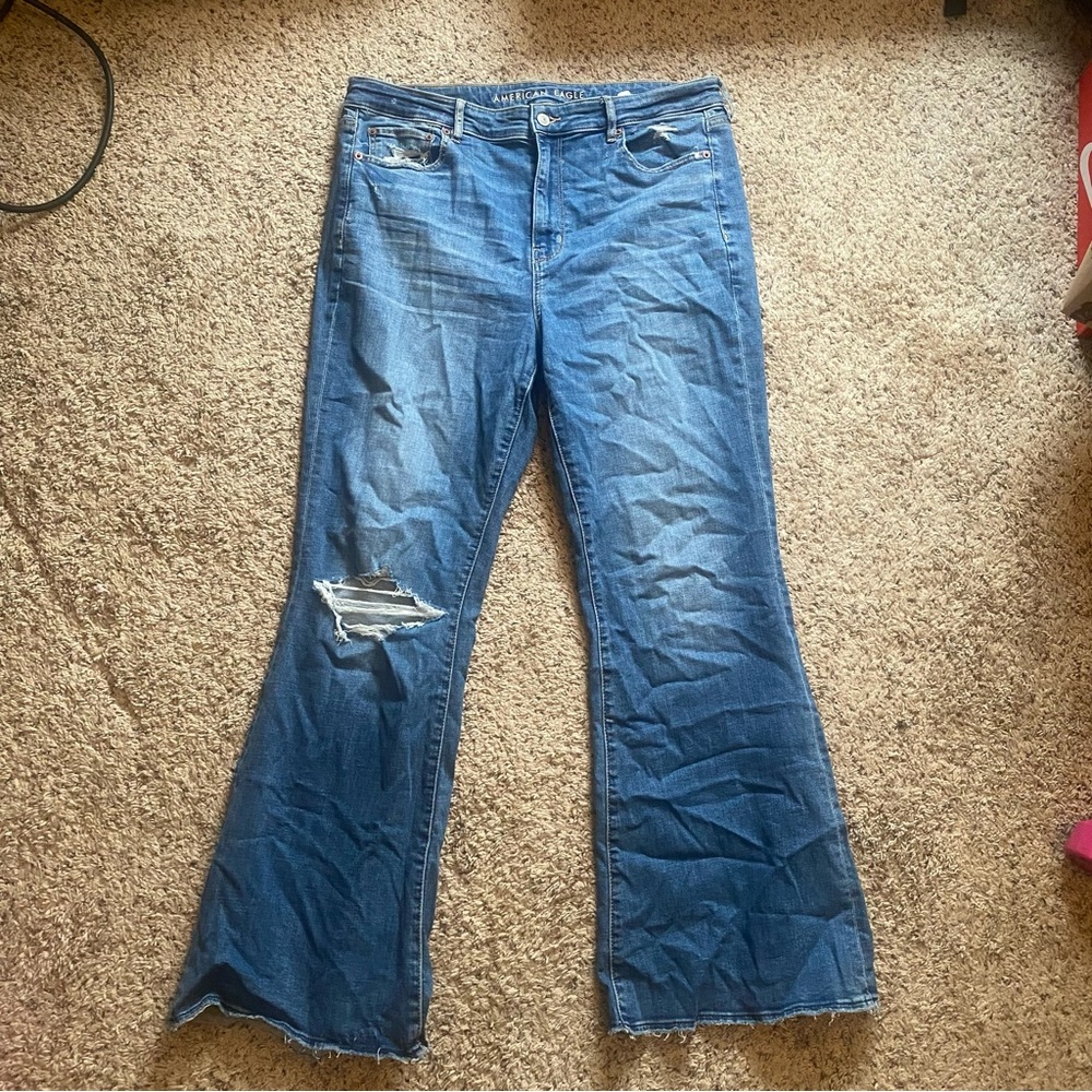 American Eagle Super Hi-Rise Flare Jeans